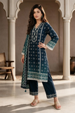 ZELLBURY | Printed Cotton 2PC Shirt Dupatta 0002