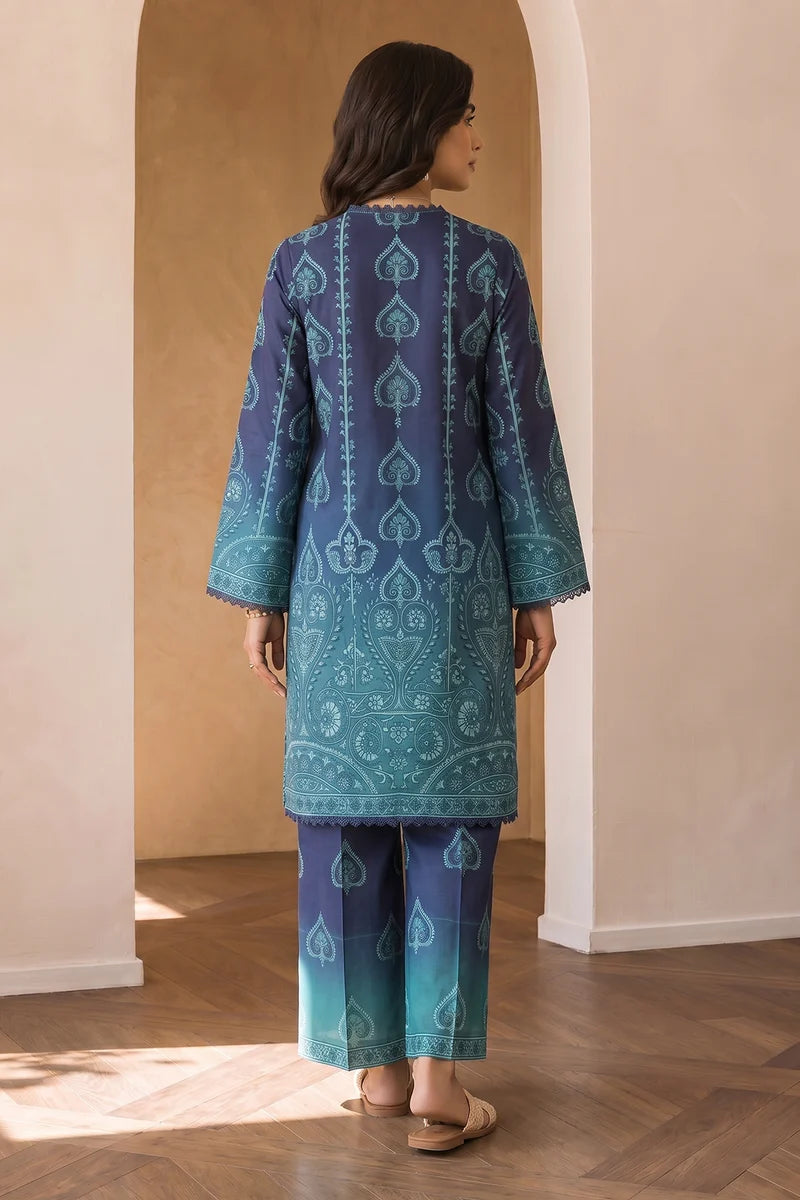 ZELLBURY | Printed Cotton 2PC Shirt Shalwar 0006