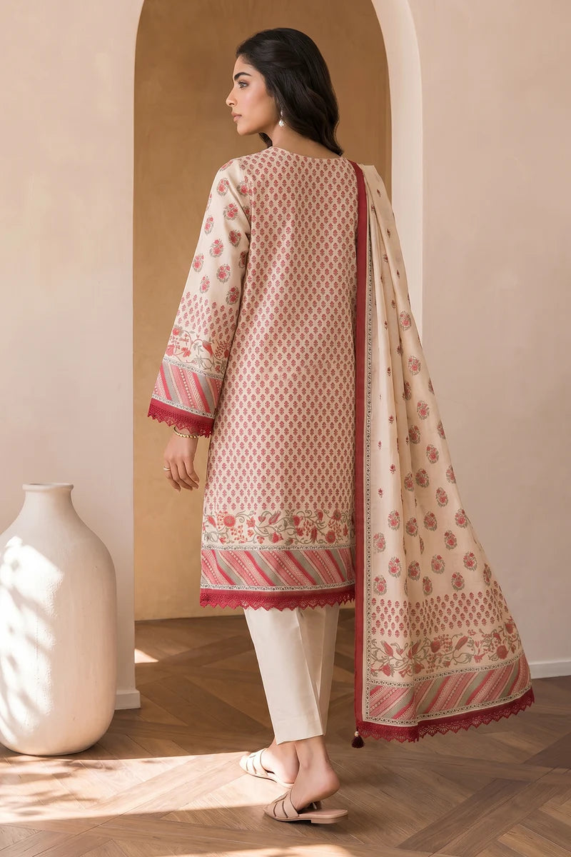 ZELLBURY | Printed Cotton 2PC Shirt Dupatta 0007