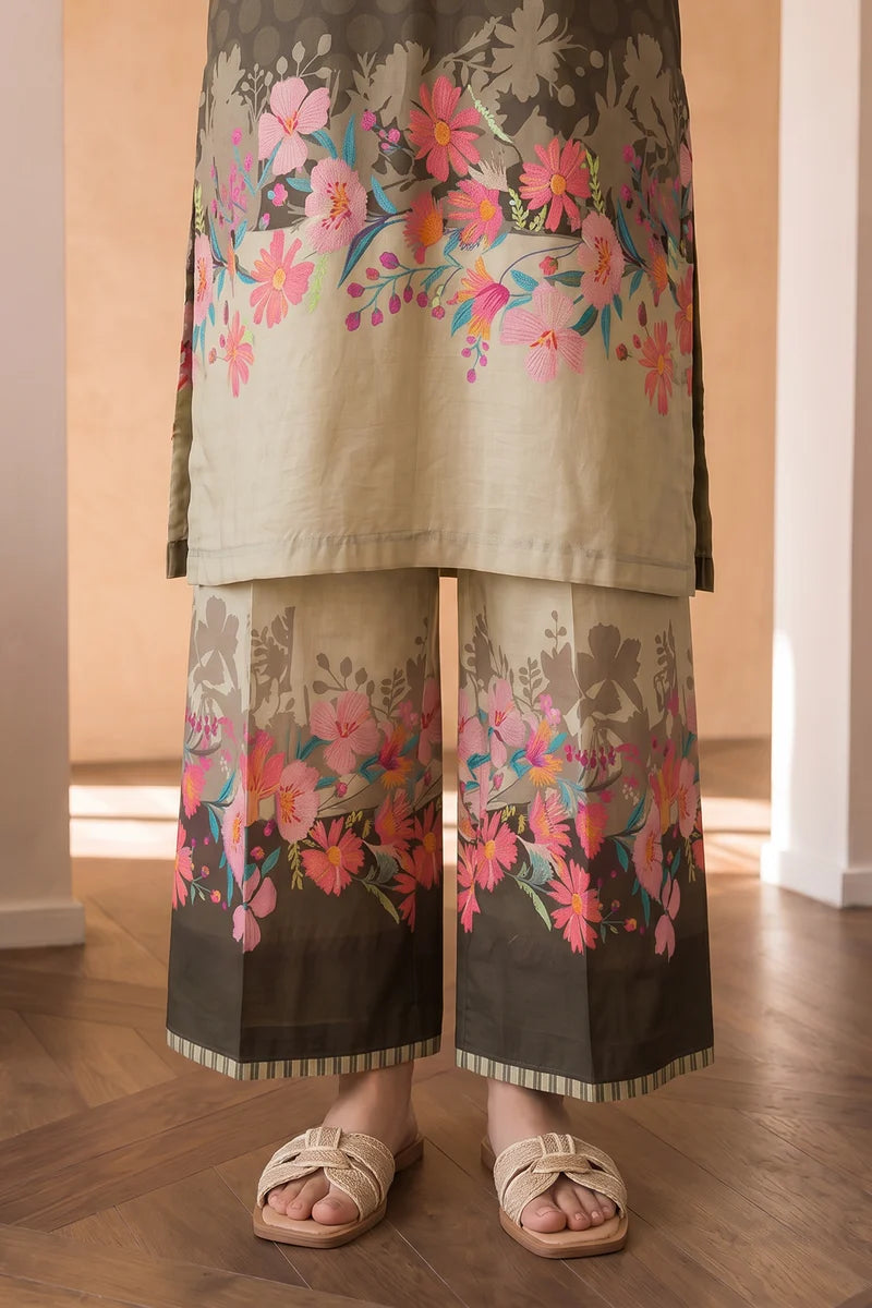 ZELLBURY | Printed Cotton 2PC Shirt Shalwar 0008
