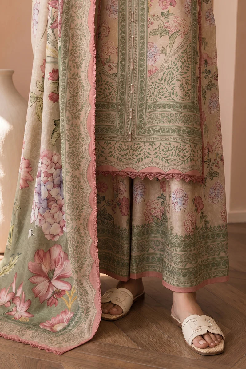 ZELLBURY | Printed Cotton 3PC 0045