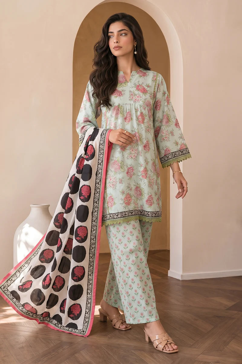 ZELLBURY | Printed Cotton 3PC 0046