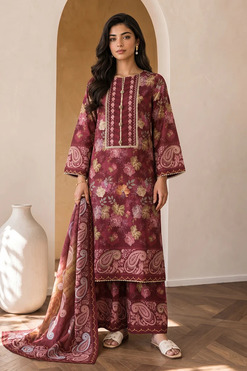 ZELLBURY | Printed Cotton 3PC 0047