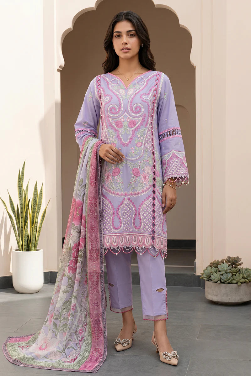 Zellbury 3PC Embroidered Shirt Shalwar Dupatta 0614