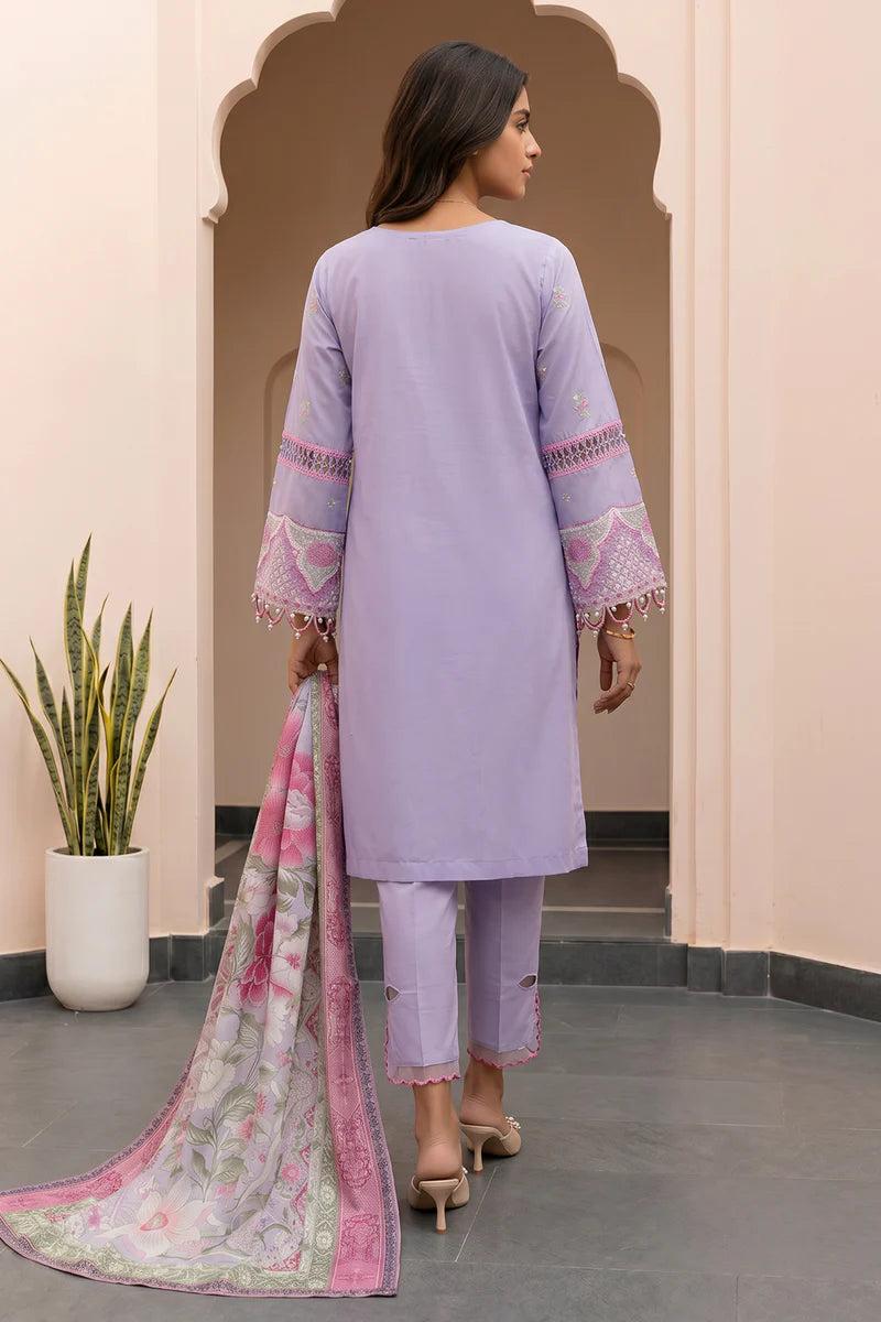 Zellbury 3PC Embroidered Shirt Shalwar Dupatta 0614
