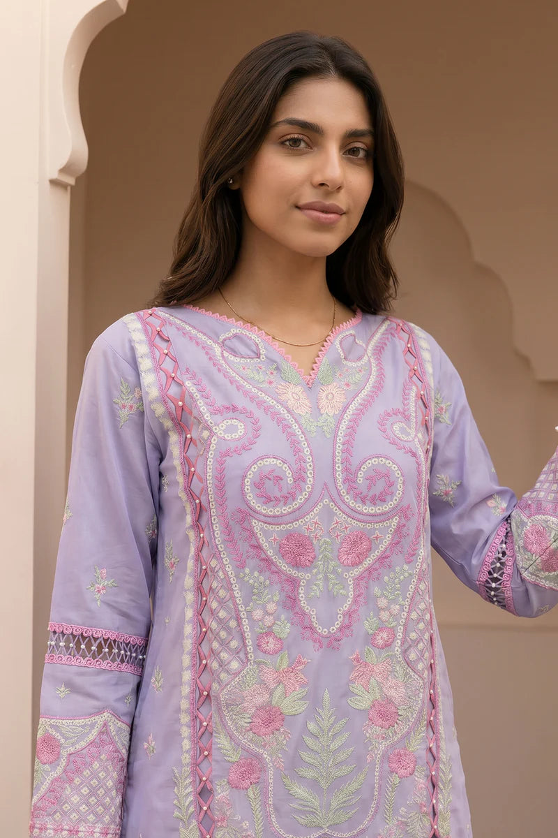 Zellbury 3PC Embroidered Shirt Shalwar Dupatta 0614