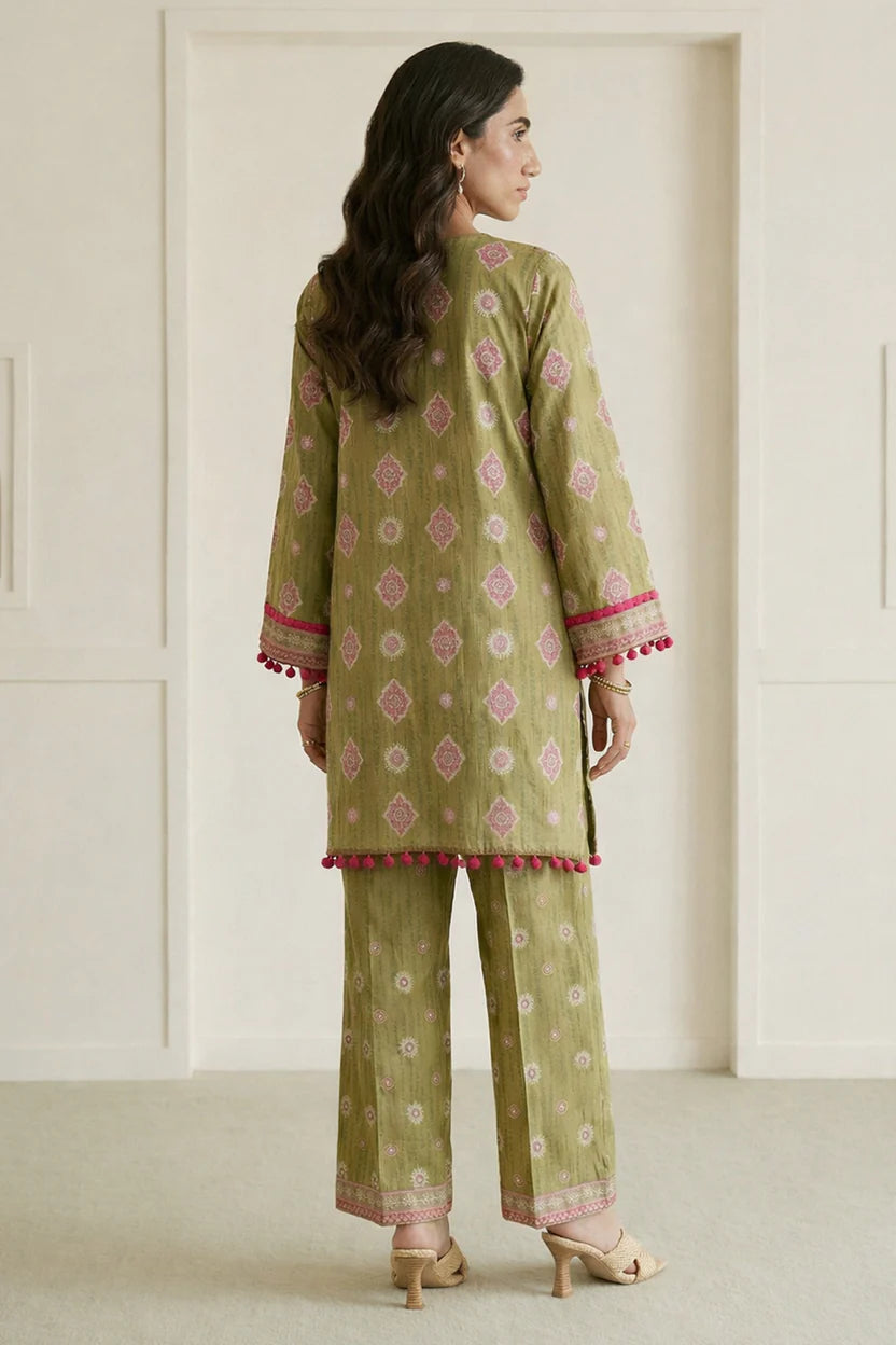 Zellbury 2PC Embroidered Shirt Shalwar 0673