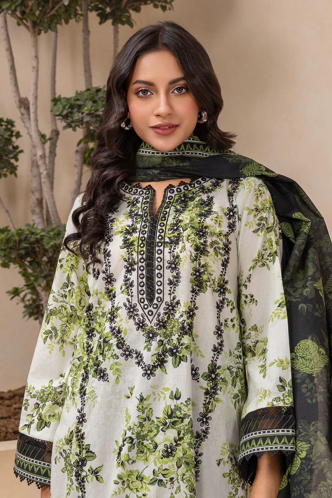 Zellbury 2PC Embroidered Shirt Dupatta 0868