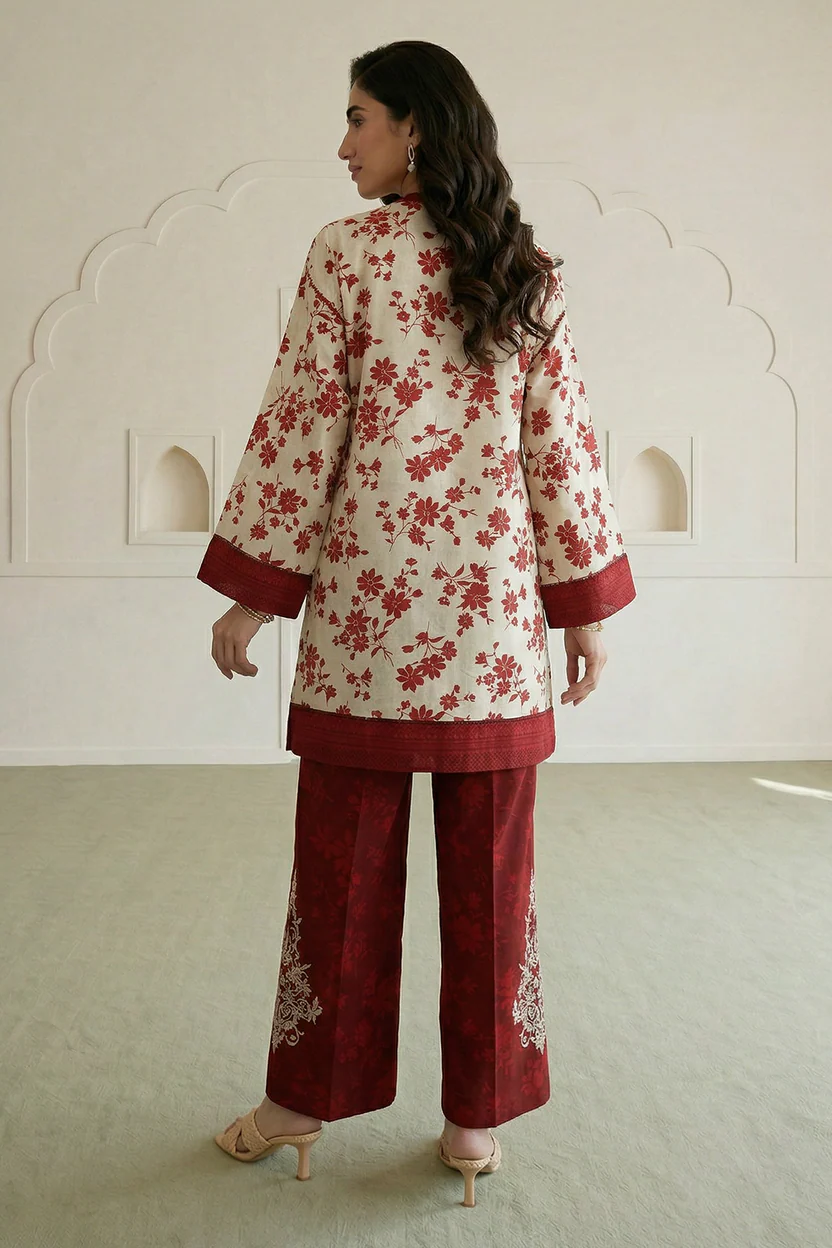 Zellbury 2PC Embroidered Shirt Shalwar 0871