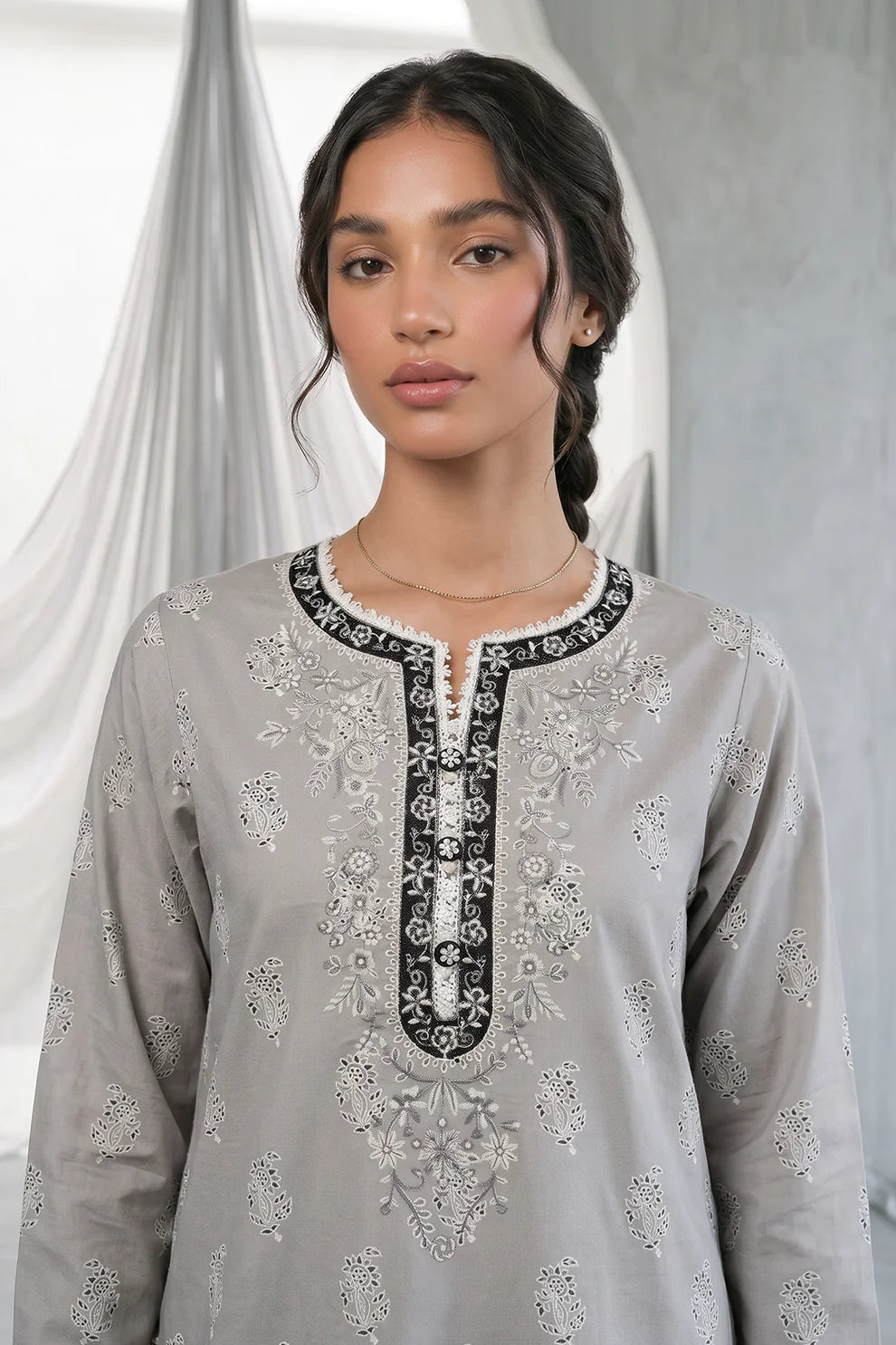 Zellbury 2PC Embroidered Shirt Shalwar 0933