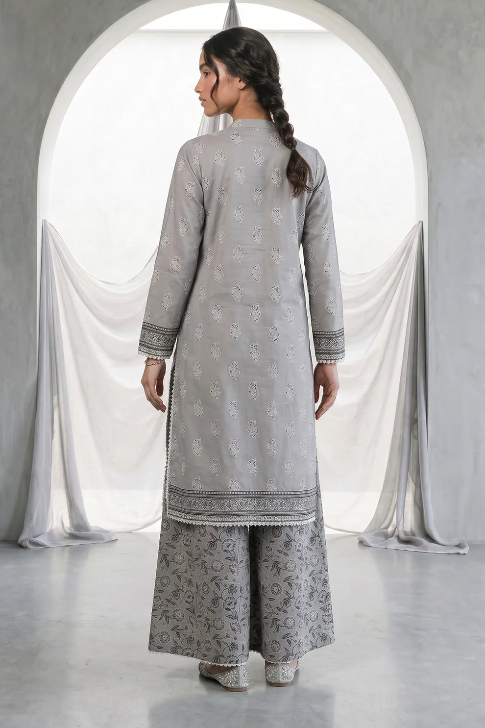 Zellbury 2PC Embroidered Shirt Shalwar 0933