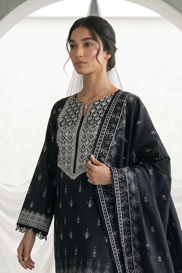 Zellbury 2PC Embroidered Shirt Dupatta 1067