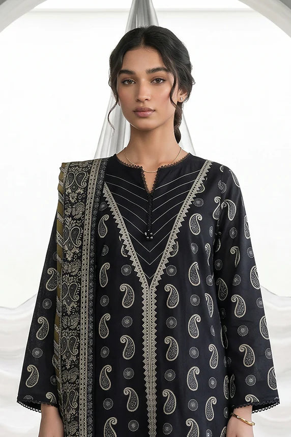 Zellbury 2PC Embroidered Shirt Dupatta 1068