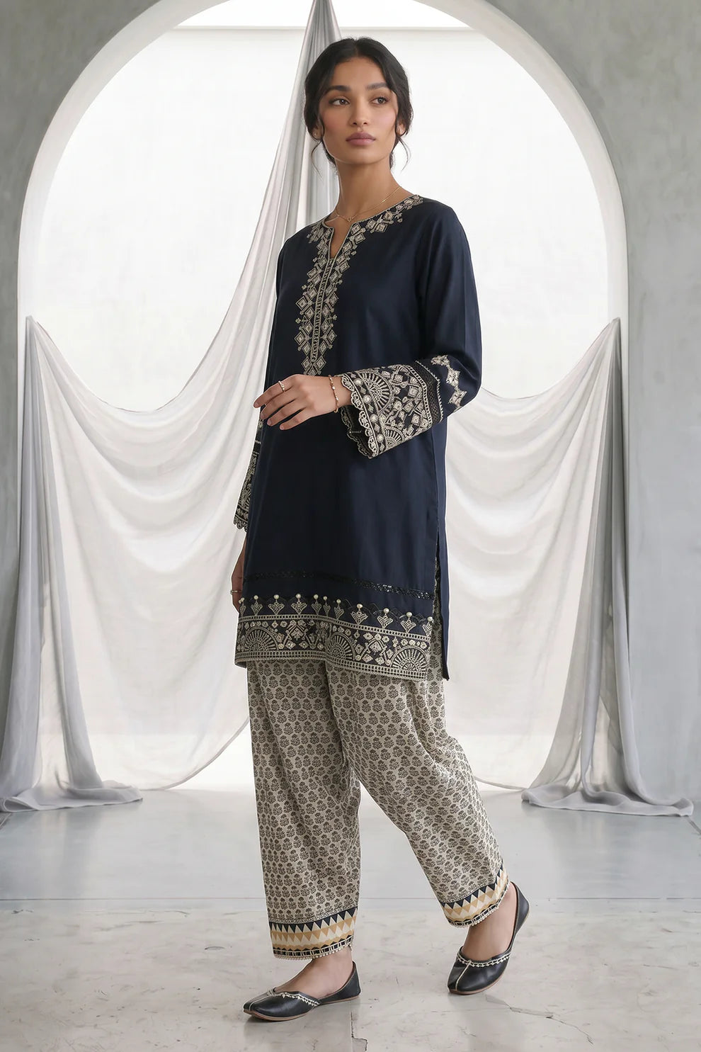 Zellbury 2PC Embroidered Shirt Shalwar 1069
