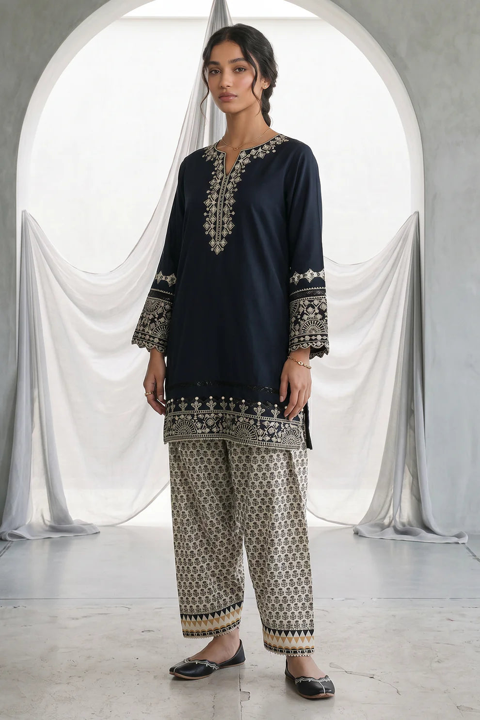 Zellbury 2PC Embroidered Shirt Shalwar 1069