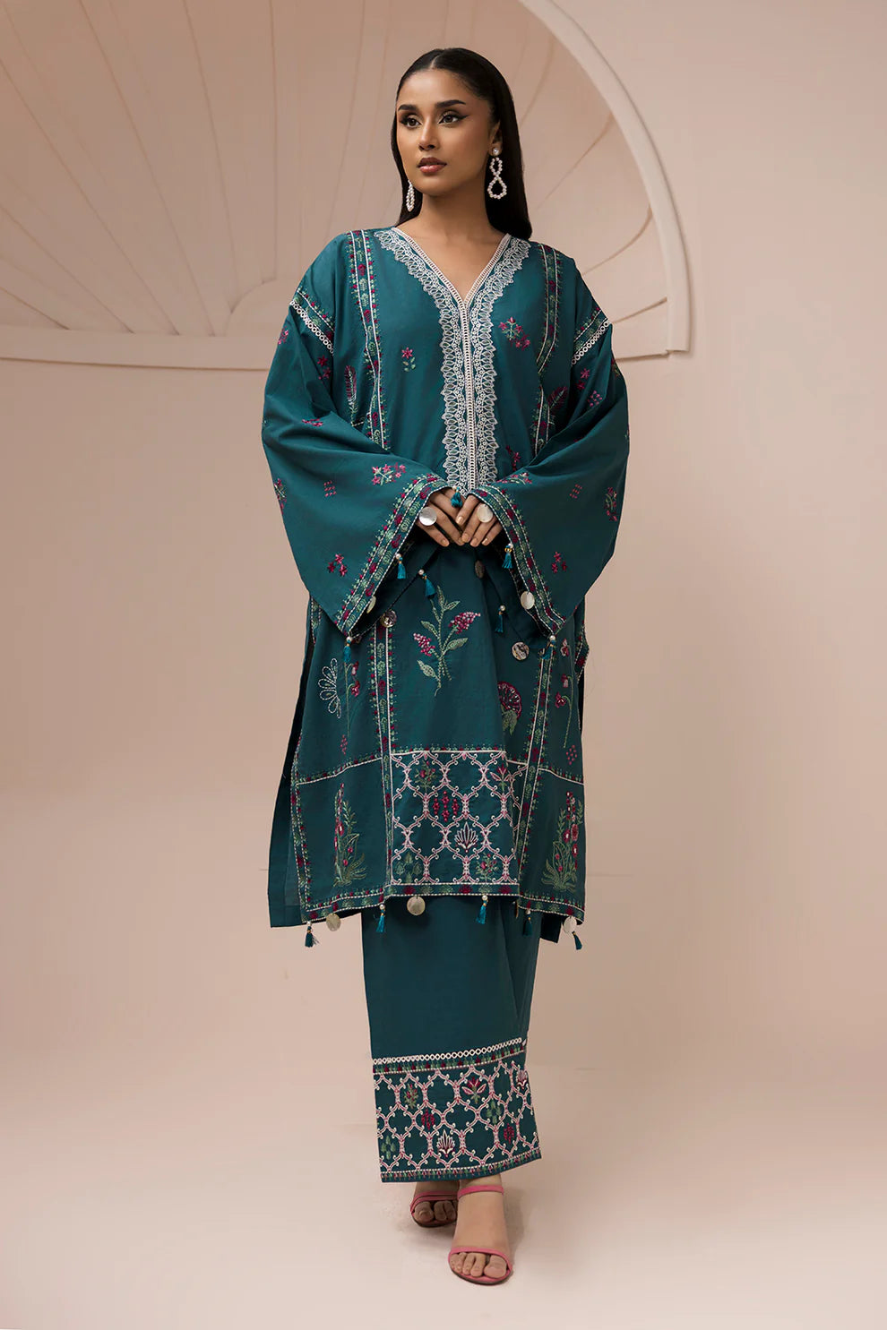 ZELLBURY Signature Embroidered Shirt Shalwar Dupatta 2PC 1185