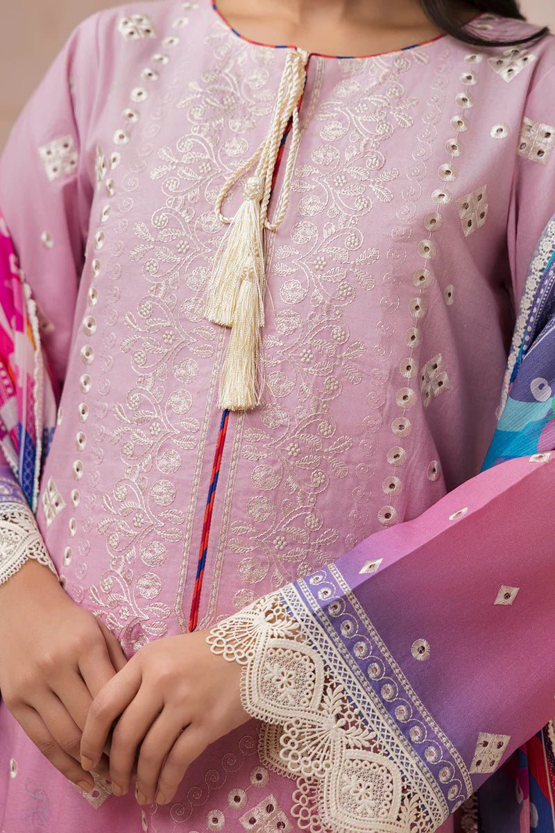 Zellbury 3PC Embroidered Shirt Shalwar Dupatta 0443