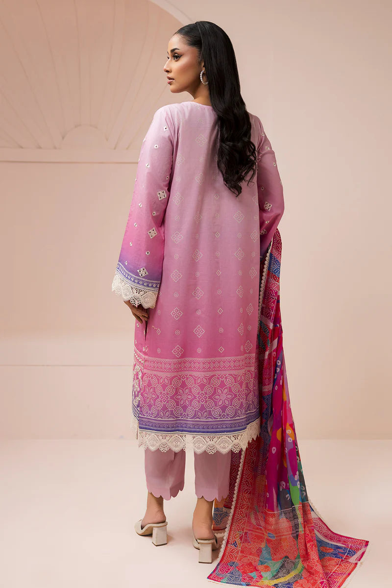 Zellbury 3PC Embroidered Shirt Shalwar Dupatta 0443