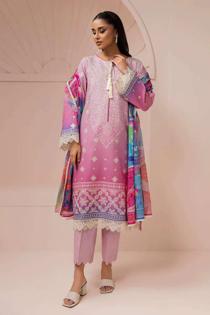 Zellbury 3PC Embroidered Shirt Shalwar Dupatta 0443