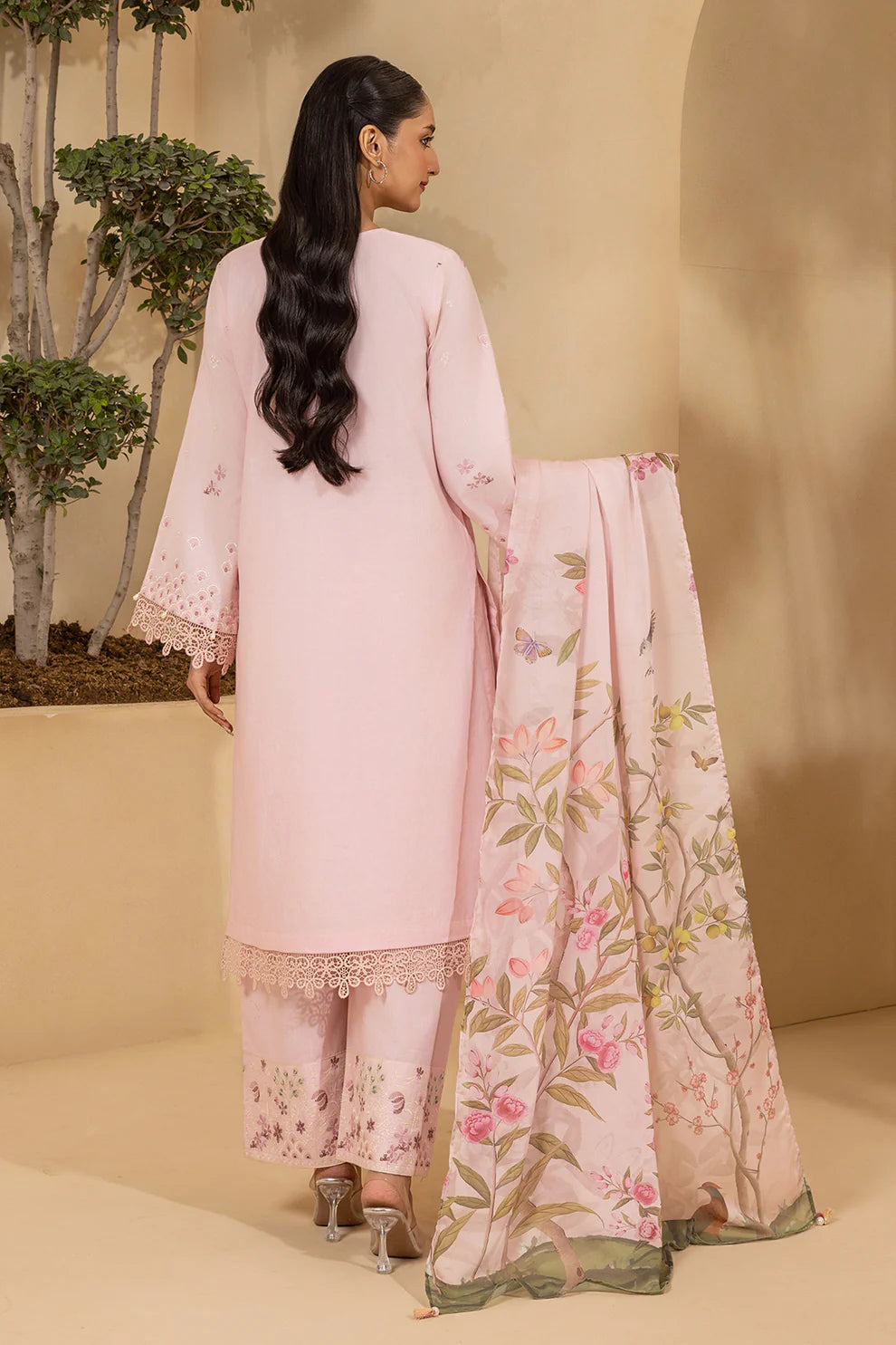 ZELLBURY Signature Embroidered Shirt Shalwar Dupatta 3PC 0458