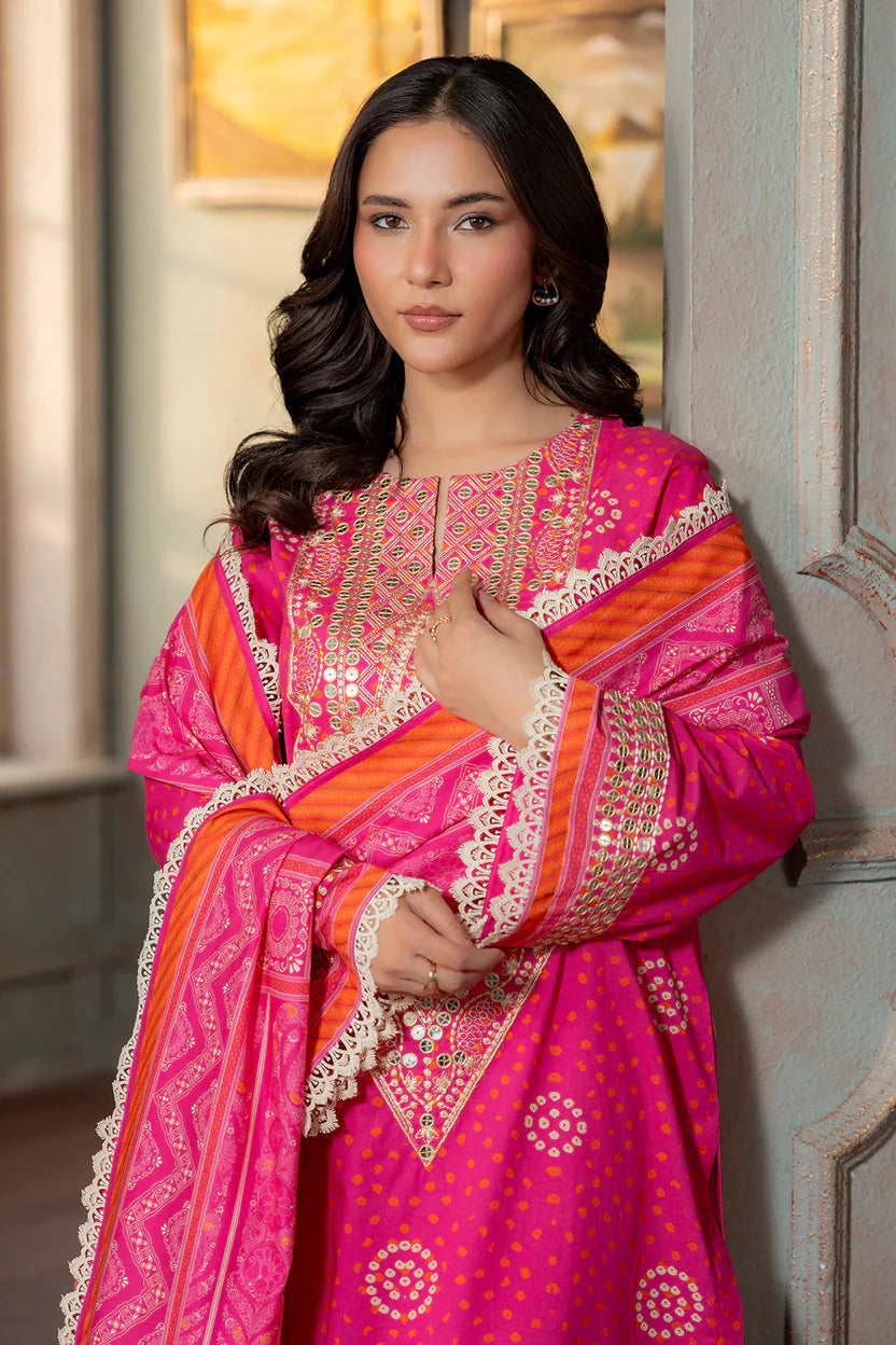 Zellbury 3PC Embroidered Shirt Shalwar Dupatta  0502