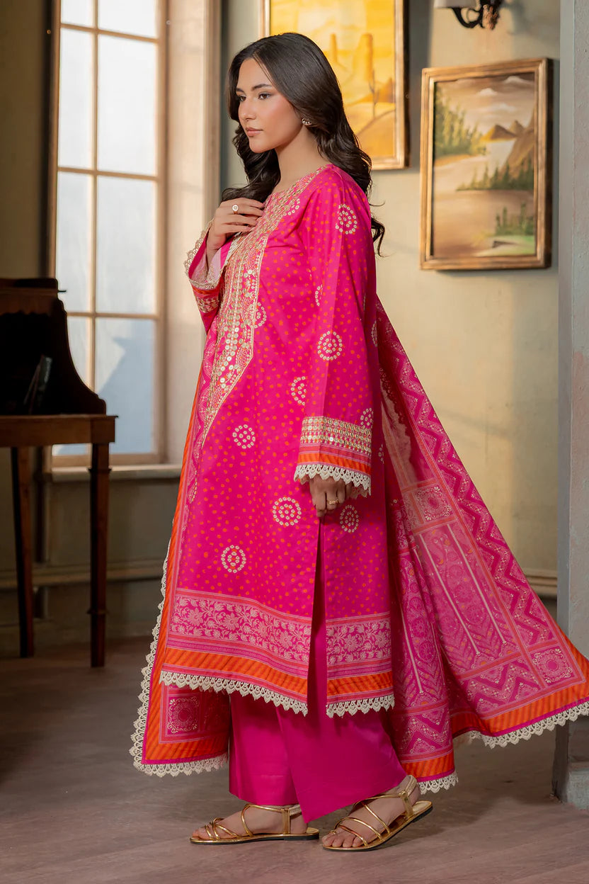 Zellbury 3PC Embroidered Shirt Shalwar Dupatta  0502