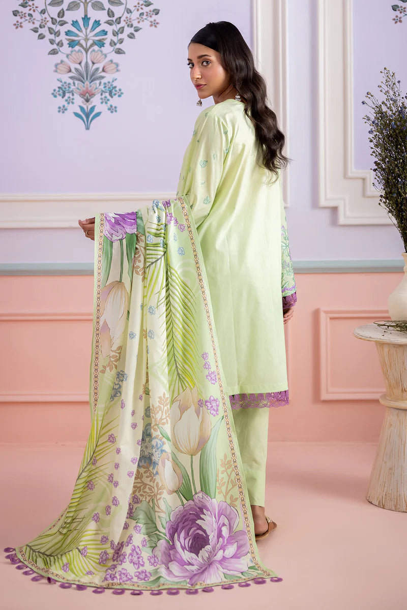 Zellbury 3PC Embroidered Shirt Shalwar Dupatta  0506