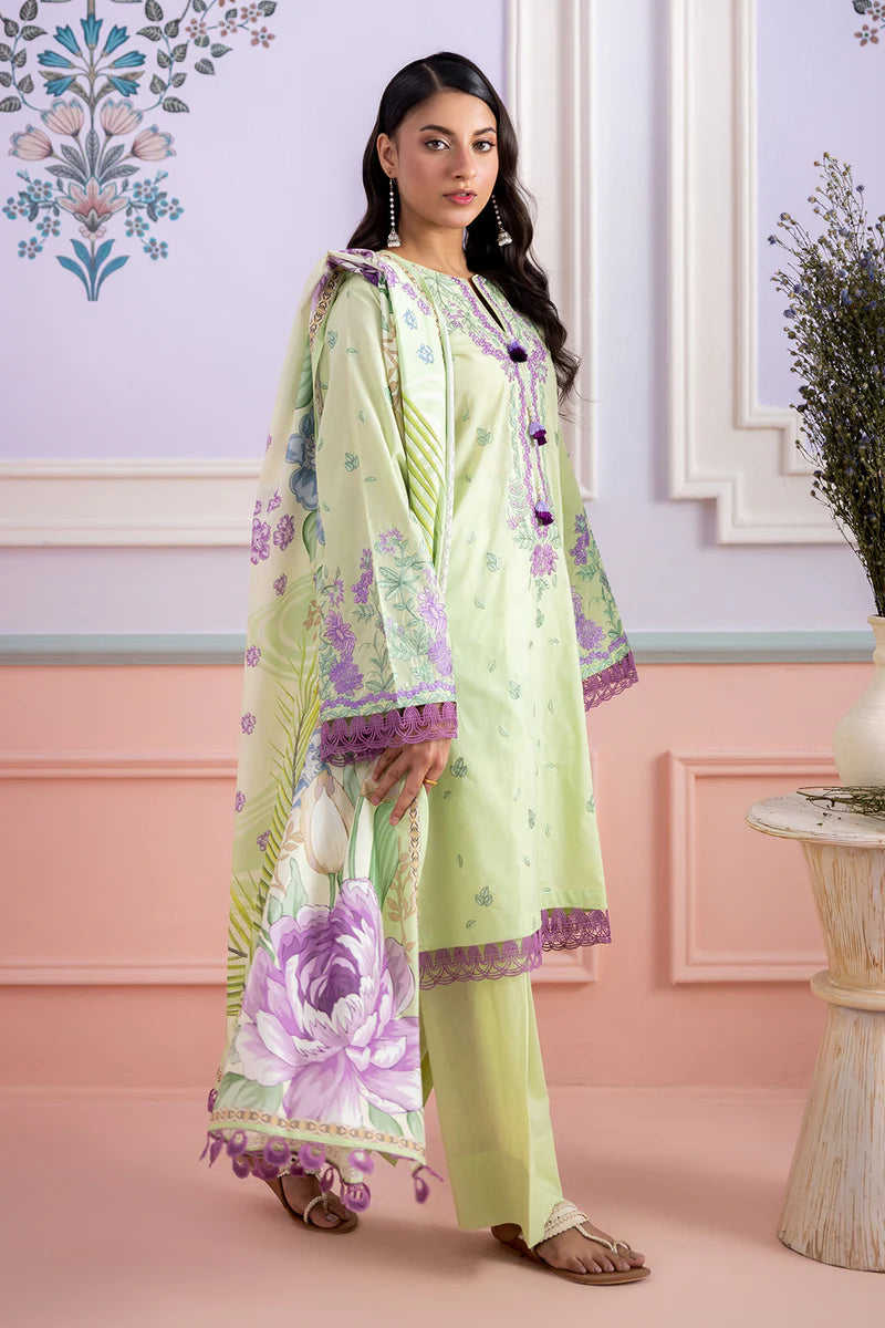 Zellbury 3PC Embroidered Shirt Shalwar Dupatta  0506