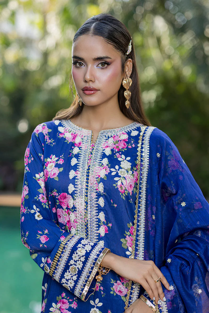 Zellbury 3PC Embroidered Shirt Shalwar Dupatta 0519