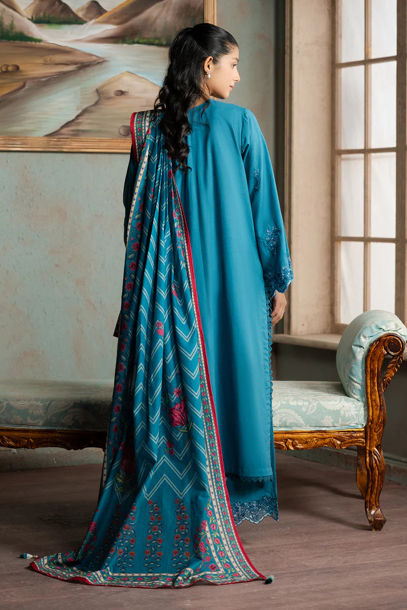 Zellbury 3PC Embroidered Shirt Shalwar Dupatta 0588