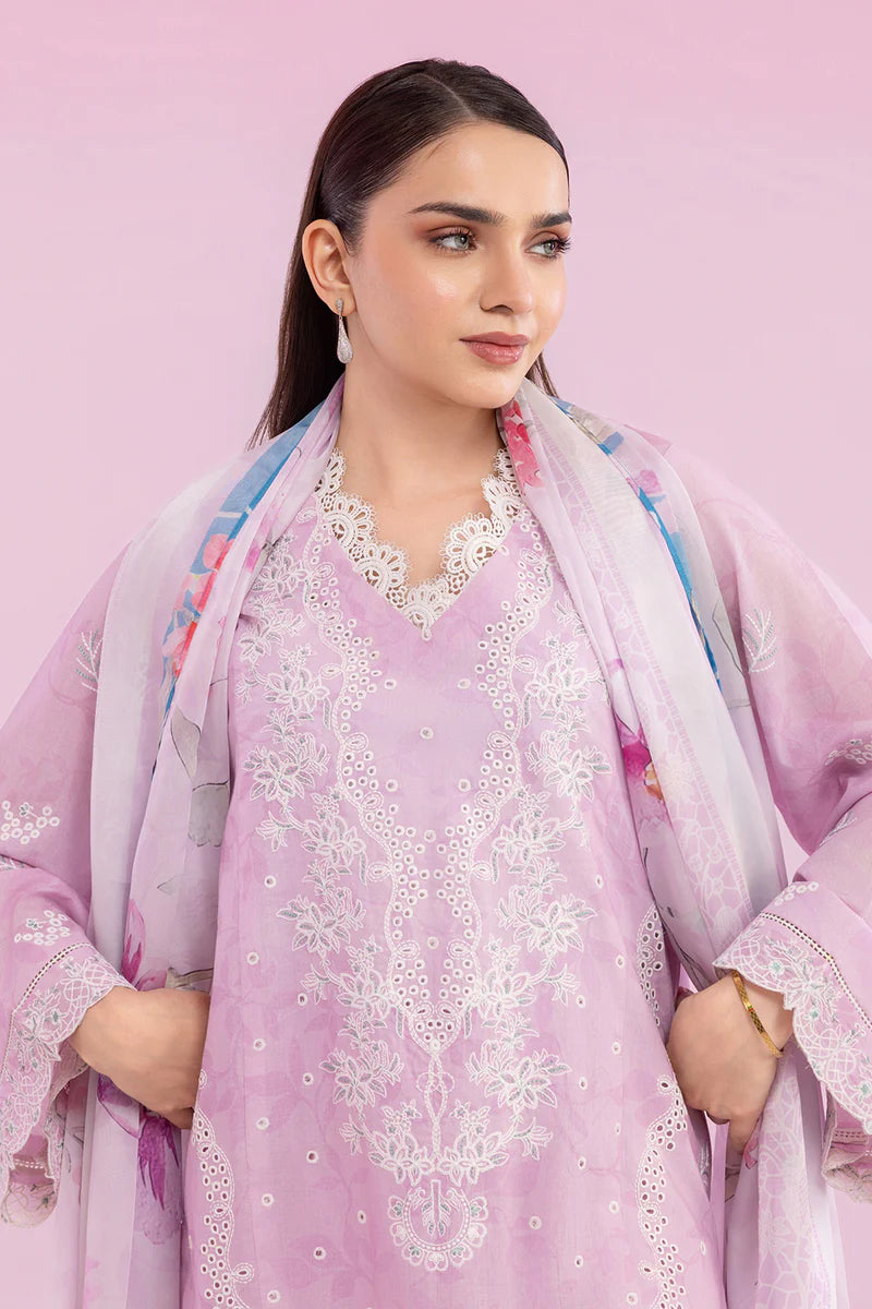 Zellbury 3PC Embroidered Shirt Shalwar Dupatta 0648