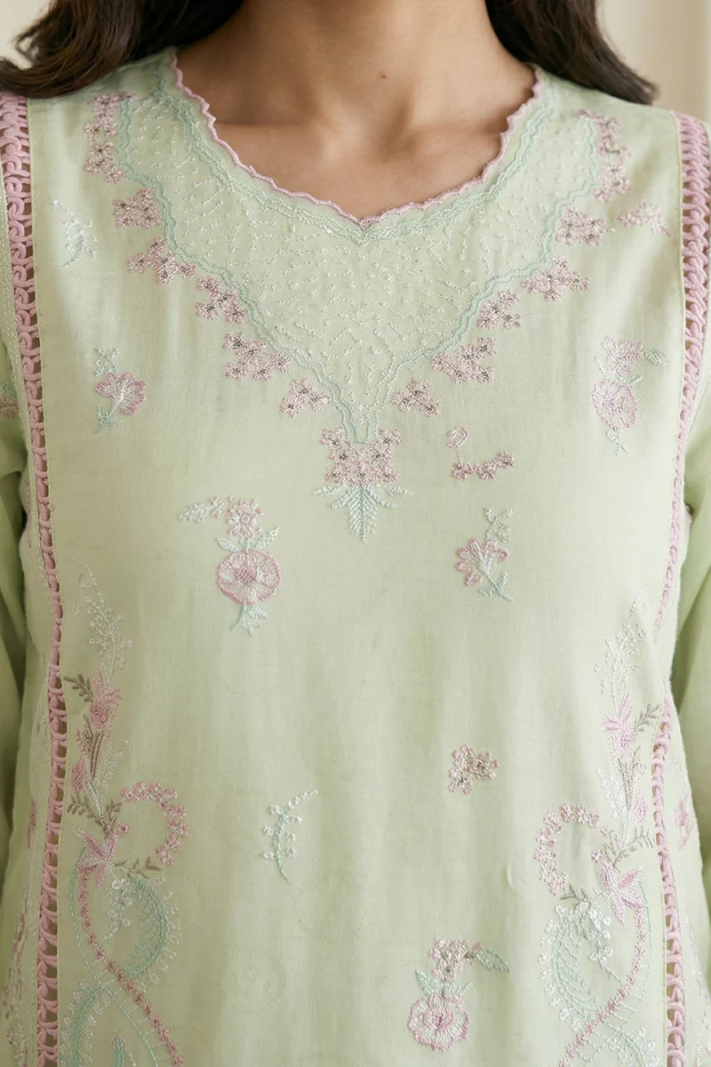 Zellbury 3PC Embroidered Shirt Shalwar Dupatta 0653