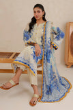 Zellbury 3PC Embroidered Shirt Shalwar Dupatta  0705
