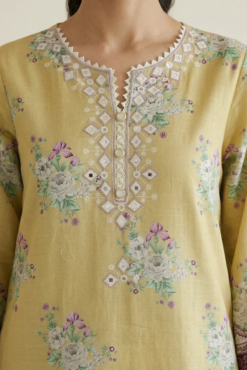 Zellbury 3PC Embroidered Shirt Shalwar Dupatta 0709