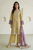 Zellbury 3PC Embroidered Shirt Shalwar Dupatta 0709