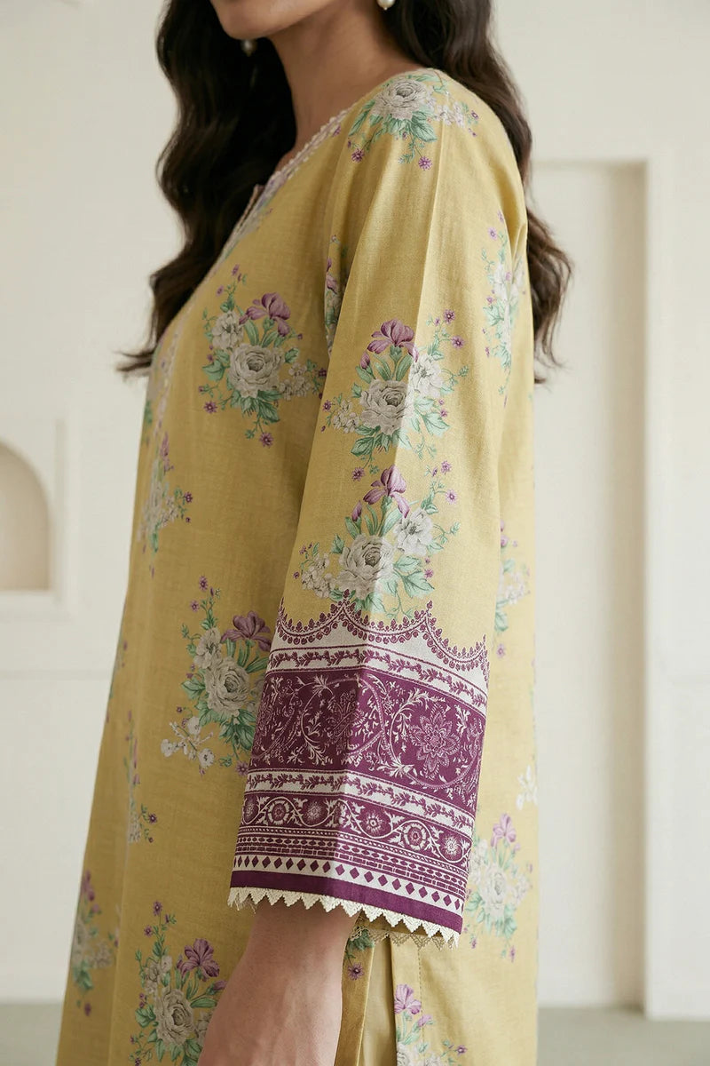 Zellbury 3PC Embroidered Shirt Shalwar Dupatta 0709