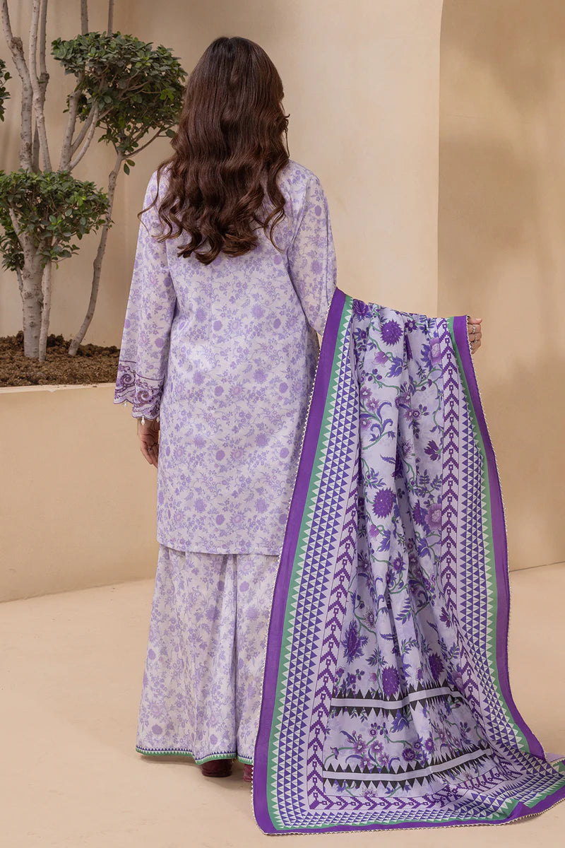 Zellbury 3PC Embroidered Shirt Shalwar Dupatta 0712
