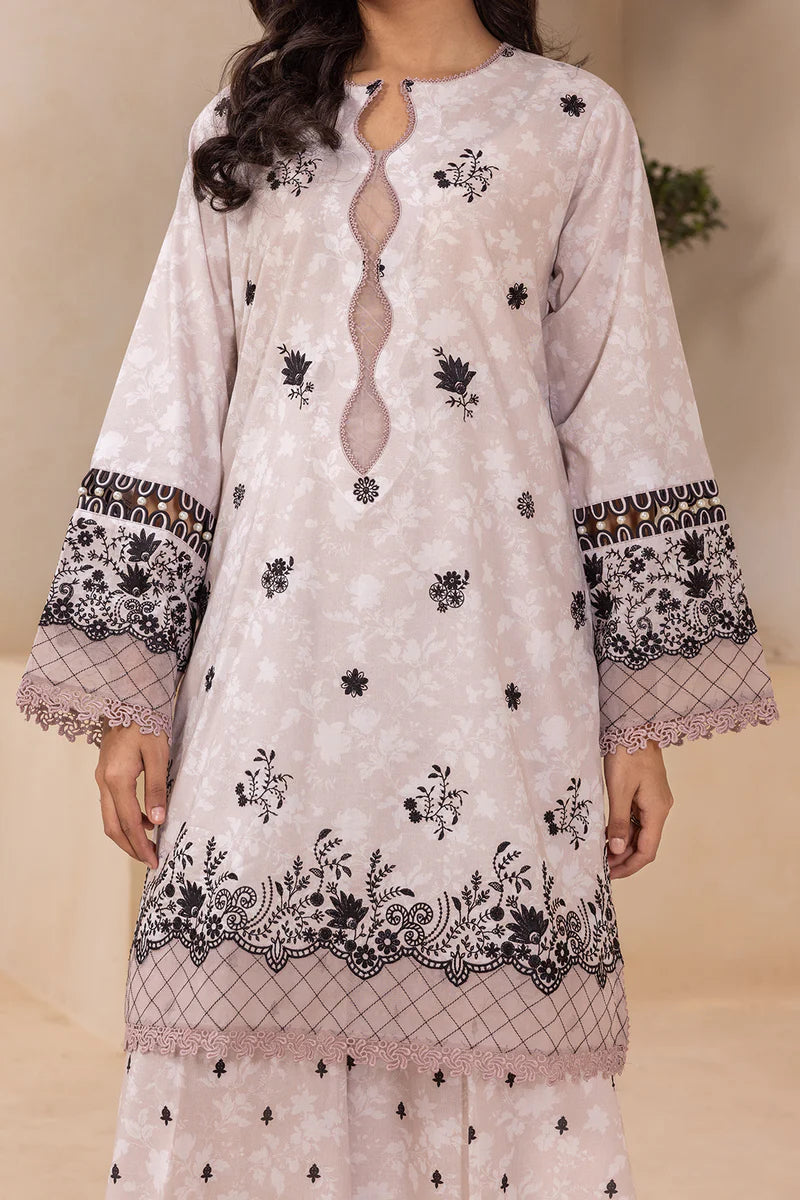 Zellbury 3PC Embroidered Shirt Shalwar Dupatta 0782