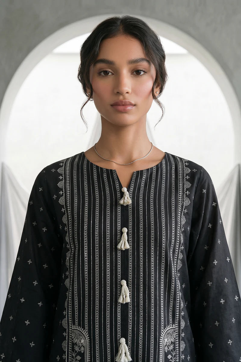 Zellbury 3PC Embroidered Shirt Shalwar Dupatta 1167