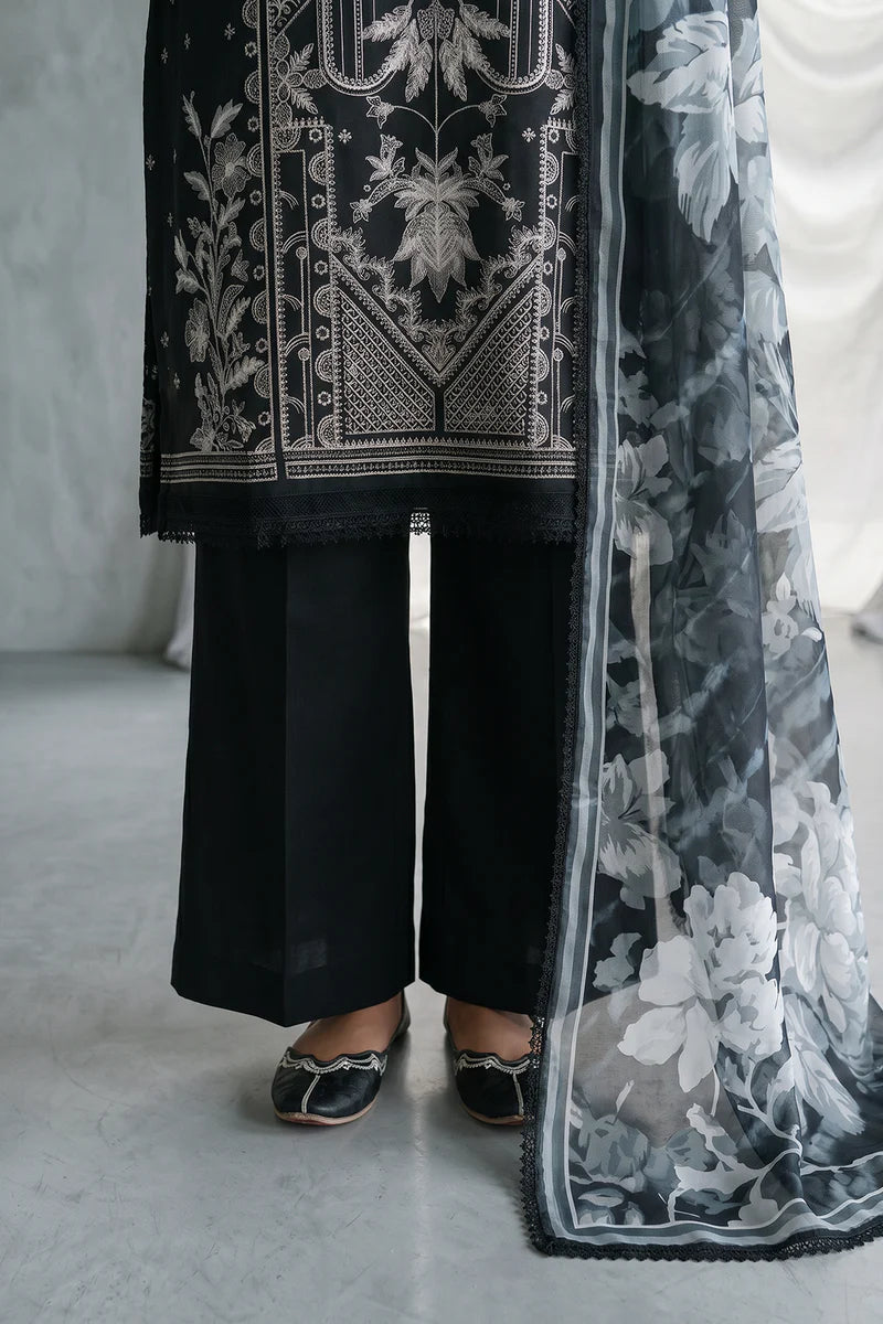 Zellbury 3PC Embroidered Shirt Shalwar Dupatta 1167