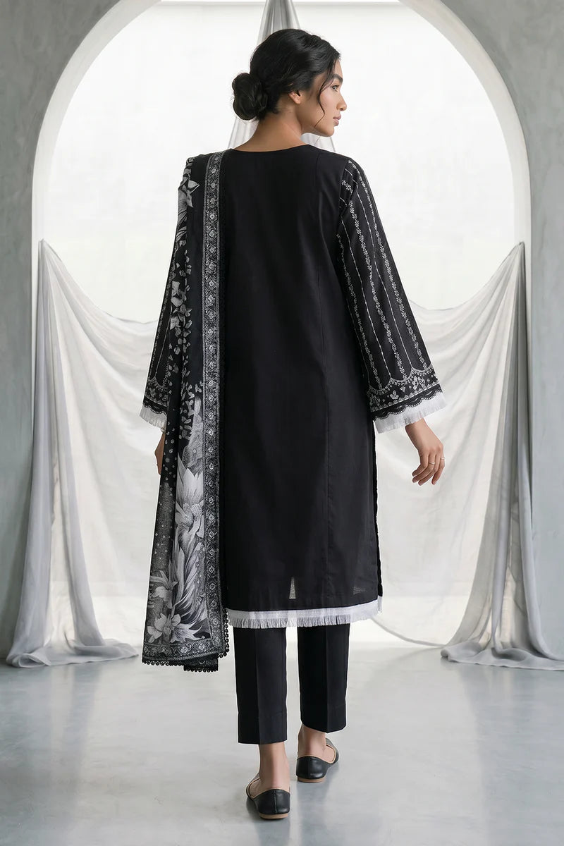 Zellbury 3PC Embroidered Shirt Shalwar Dupatta 1168