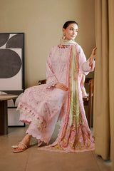 ZELLBURY ChikanKari Embroidered Shirt Shalwar Dupatta 3PC 4080