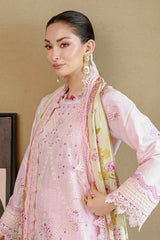 ZELLBURY ChikanKari Embroidered Shirt Shalwar Dupatta 3PC 4080