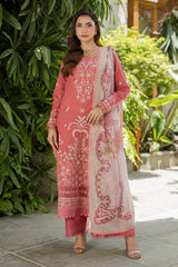 ZELLBURY ChikanKari Embroidered Shirt Shalwar Dupatta 3PC 4082