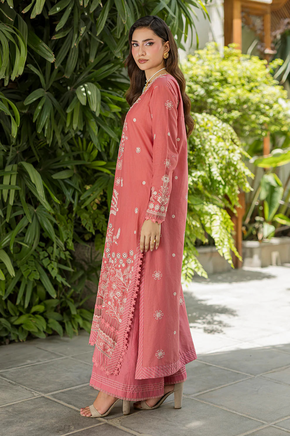 ZELLBURY ChikanKari Embroidered Shirt Shalwar Dupatta 3PC 4082