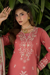 ZELLBURY ChikanKari Embroidered Shirt Shalwar Dupatta 3PC 4082