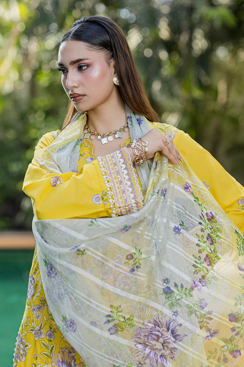 Zellbury 3PC Embroidered Shirt Shalwar Dupatta 4088