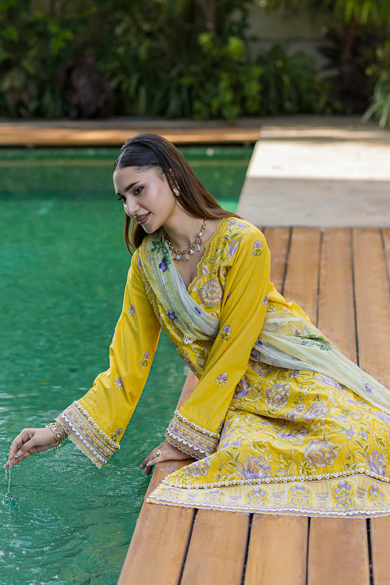 Zellbury 3PC Embroidered Shirt Shalwar Dupatta 4088