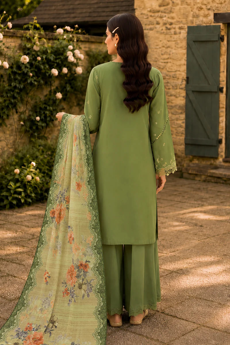 ZELLBURY | ChikanKari 3PC Embroidered Shirt Shalwar Dupatta
