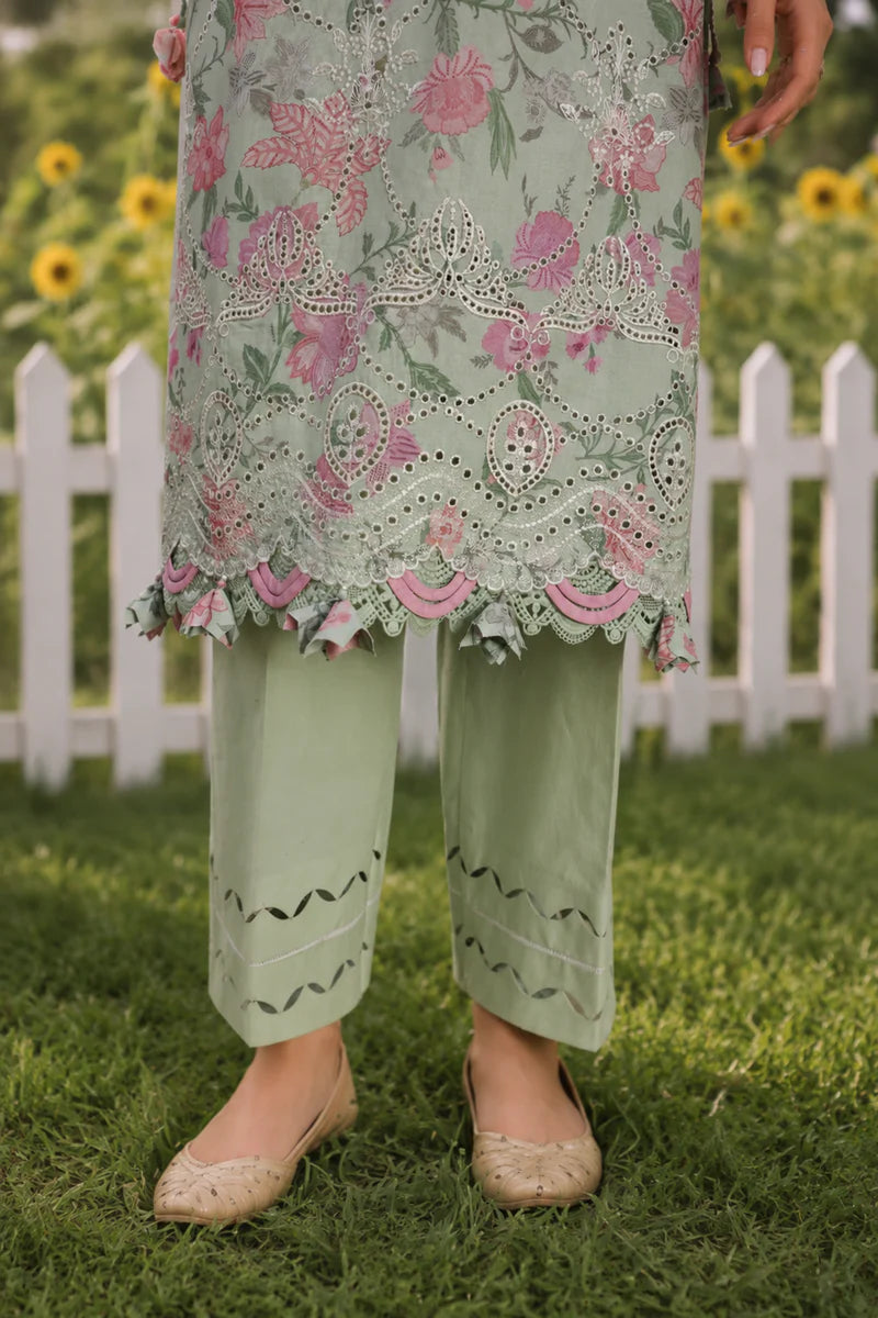 ZELLBURY | ChikanKari 3PC Embroidered Shirt Shalwar Dupatta
